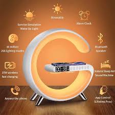 G63 Smart Light Sound Machine | Bluetooth 5.2 Speaker with 256 RGB Light, 15W Wireless Fast Charging & Alarm Clock - Image 2